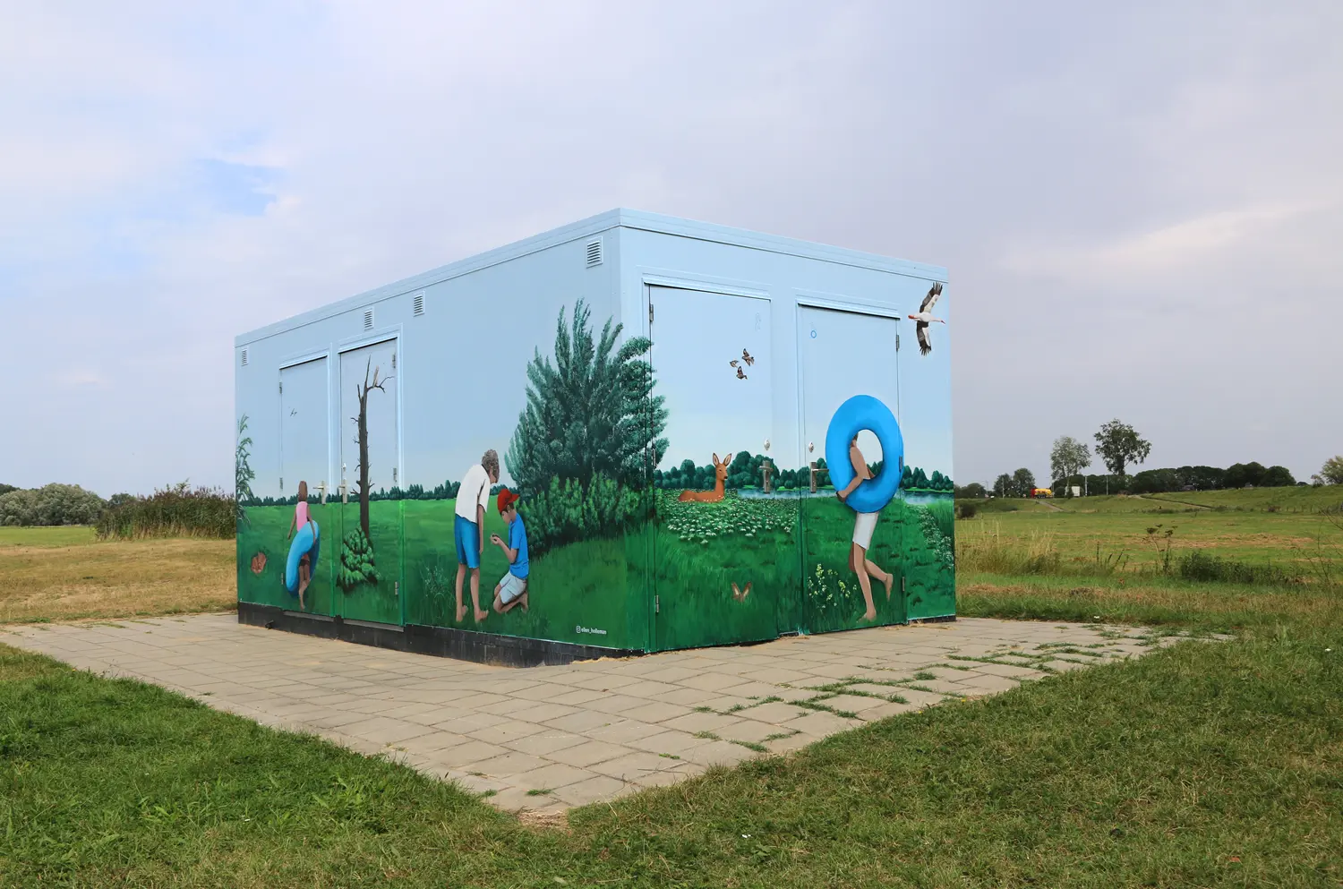 Mural at Strandbad Well