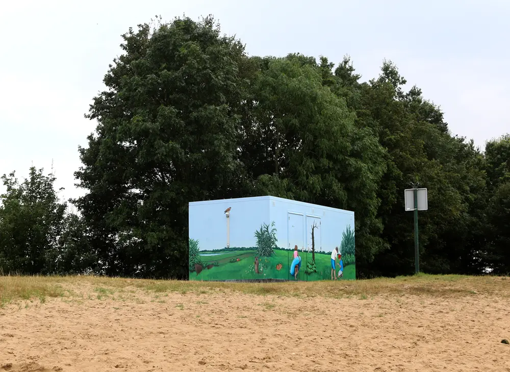 Mural at Strandbad Well