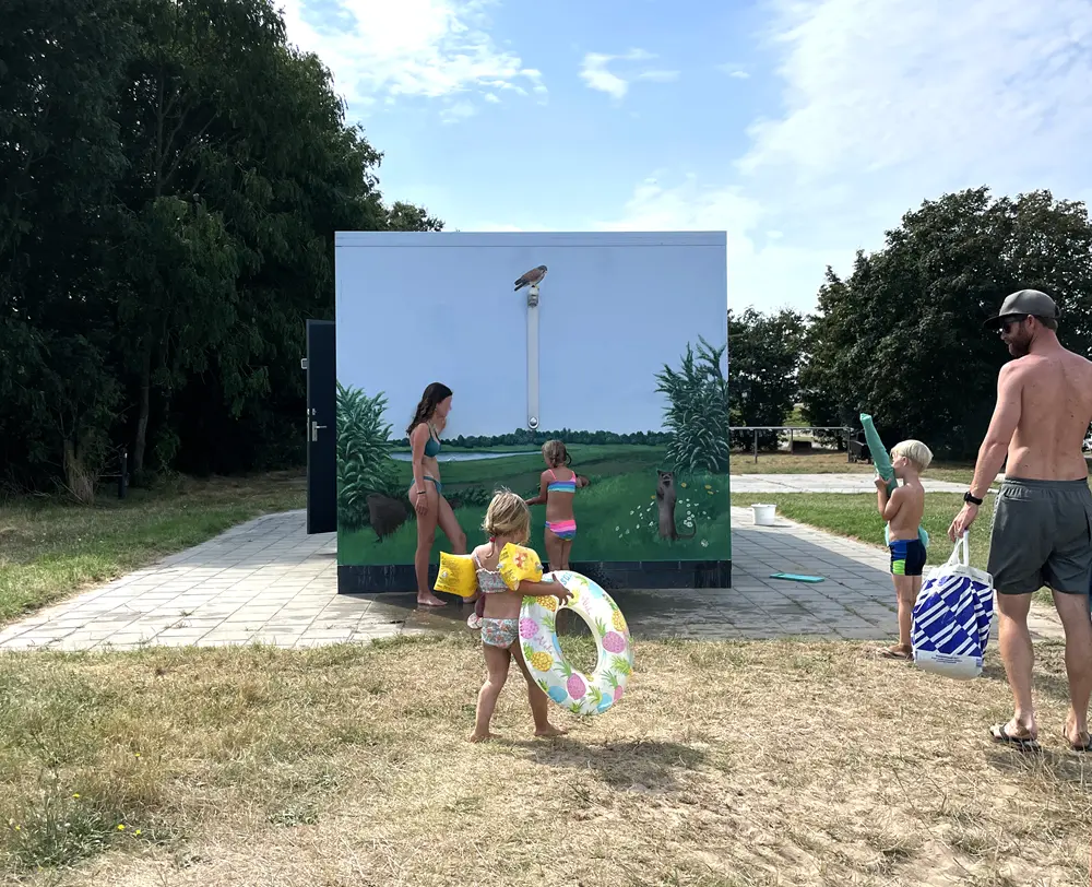 Mural at Strandbad Well